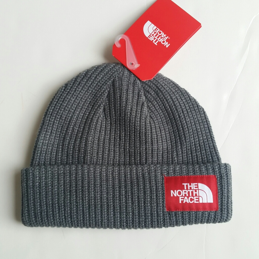 Unisex The North Face Salty Dog Beanie Grey -NEW